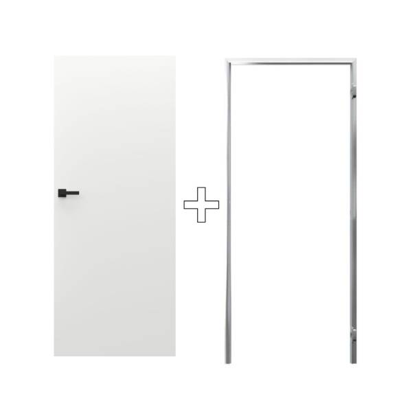 Zestaw Drzwi ukryte + Ościeżnica Porta HIDE Odwrotna przylga (otwierane do wewnątrz) Prawe 80cm plaster miodu, SPP1110P08LBP0AKU0H000, OPP100LP080000AM200000