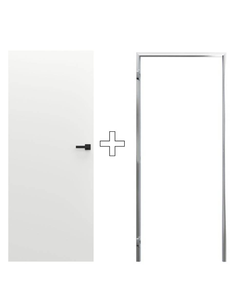 o-sho　VOLTA T3 Zestaw Drzwi ukryte + Ościeżnica Porta HIDE Odwrotna przylga