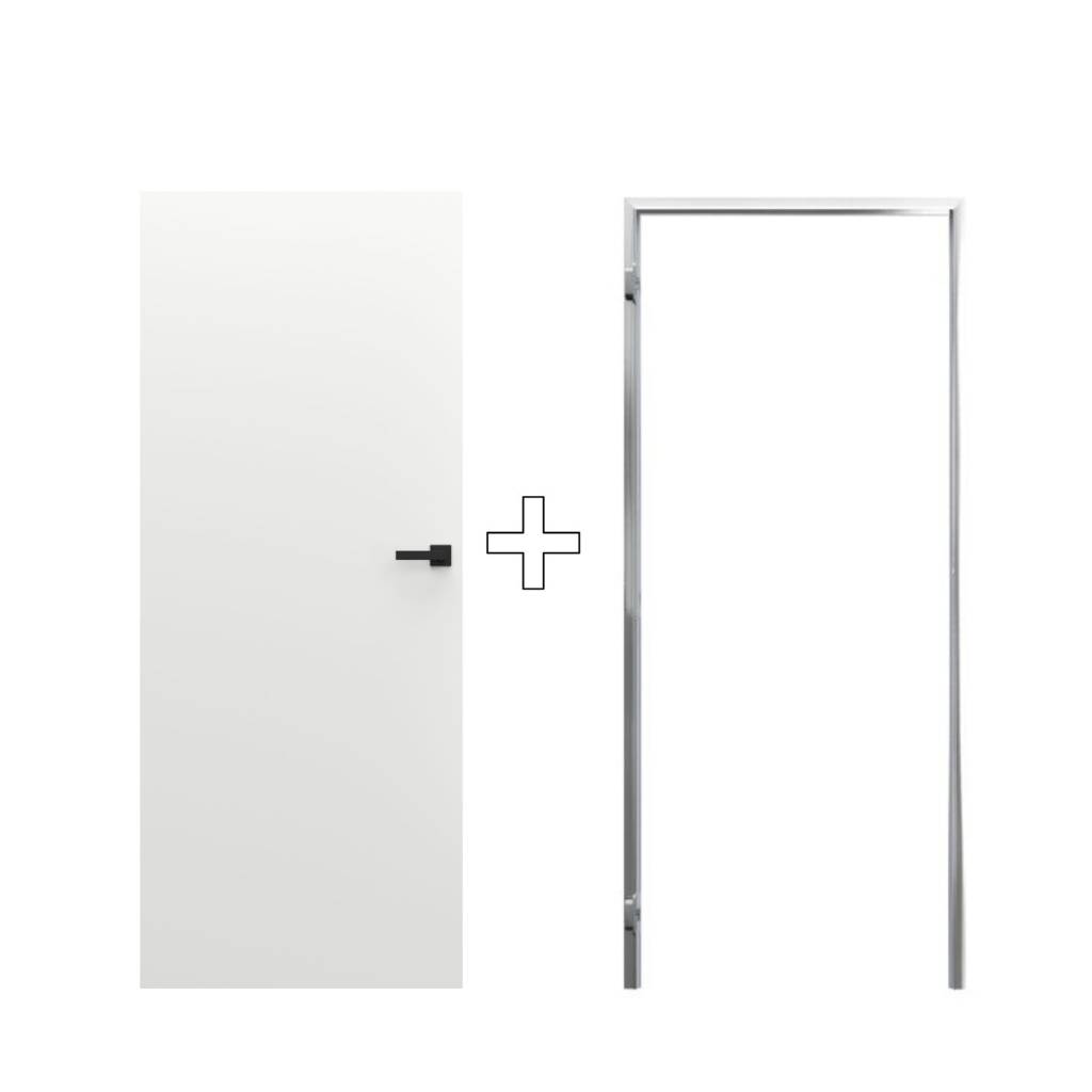 Zestaw Drzwi ukryte + Ościeżnica Porta HIDE Bezprzylgowe (otwierane na zewnątrz) Lewe 70cm plaster miodu, SPA1110L07LBP0A7U0H000, OPA100LL070000AN200000