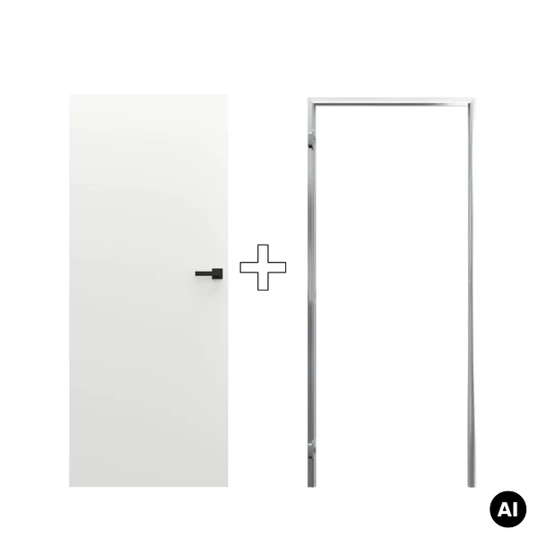 Zestaw Drzwi ukryte + Ościeżnica Porta HIDE Bezprzylgowe (