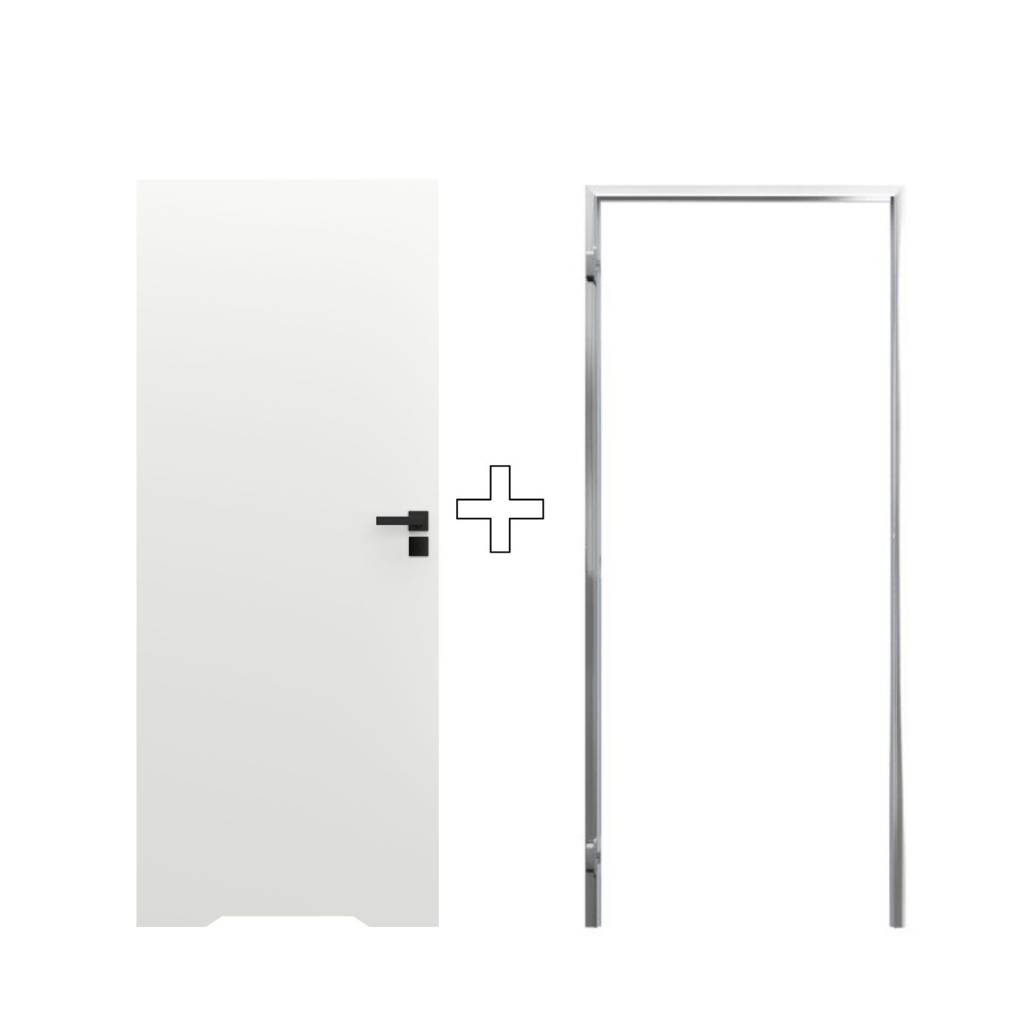 Zestaw Drzwi ukryte + Ościeżnica Porta HIDE WC Bezprzylgowe (otwierane na zewnątrz) Lewe 70cm plaster miodu, SPA1110L07LBPWAYU0H000, OPA100LL070000AN200000