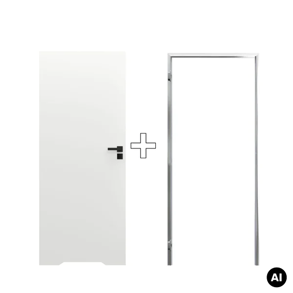 Zestaw Drzwi ukryte + Ościeżnica Porta HIDE WC Bezprzylgow