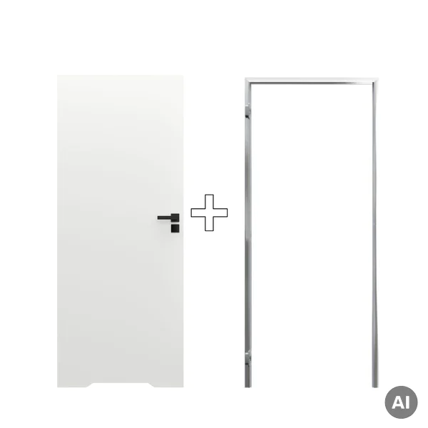 Zestaw Drzwi ukryte + Ościeżnica Porta HIDE WC Bezprzylgow