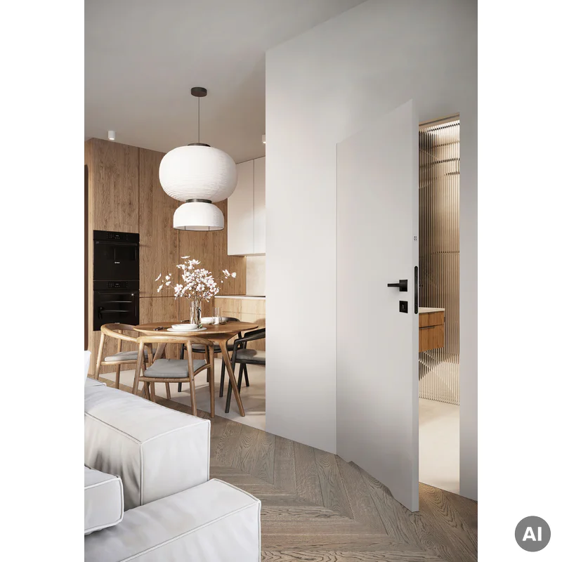 Zestaw Drzwi ukryte + Ościeżnica Porta HIDE WC Bezprzylgow