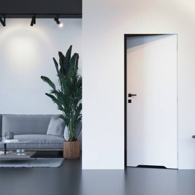 Zestaw Drzwi ukryte + Ościeżnica Porta HIDE WC Bezprzylgowe (otwierane na zewnątrz) Prawe 70cm plaster miodu, SPA1110P07LBPWAOU0H000, OPA100LP070000AM200000