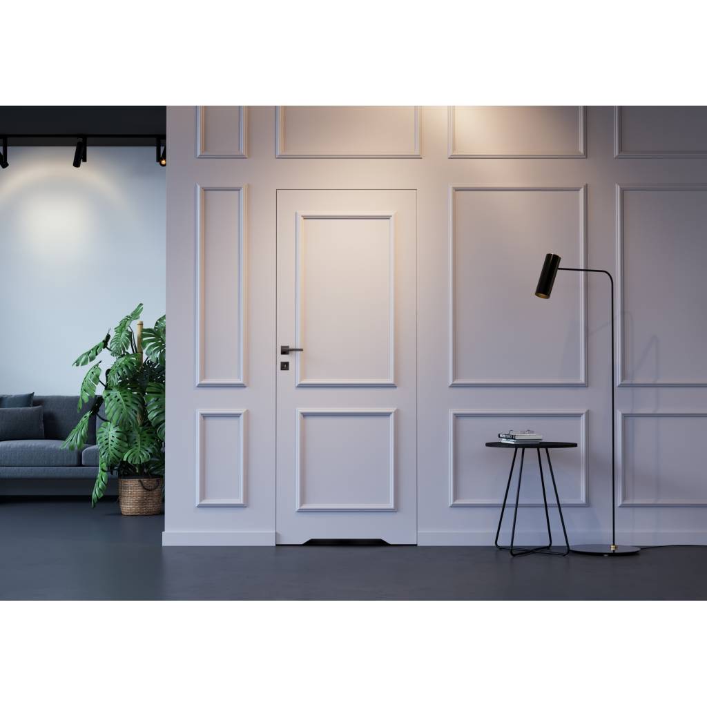 Zestaw Drzwi ukryte + Ościeżnica Porta HIDE WC Bezprzylgowe (otwierane na zewnątrz) Prawe 80cm plaster miodu, SPA1110P08LBPWAYU0H000, OPA100LP080000AN200000
