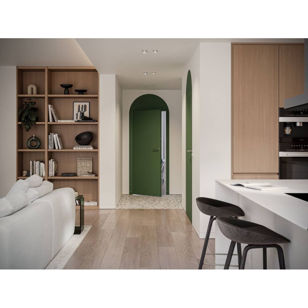 Zestaw Drzwi ukryte + Ościeżnica Porta HIDE Bezprzylgowe (otwierane na zewnątrz) Lewe 80cm płyta, SPA1110L08LBP0A7V0O000, OPA100LL080000AN300000