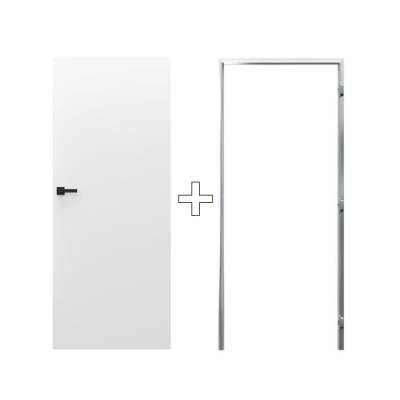 Zestaw Drzwi ukryte + Ościeżnica Porta HIDE Bezprzylgowe (otwieran na zewnątrz) Prawe 70cm płyta, SPA1110P07LBP0AKV0O000, OPA100LP070000AM300000