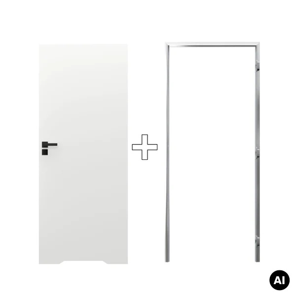 Zestaw Drzwi ukryte + Ościeżnica Porta HIDE WC Bezprzylgow