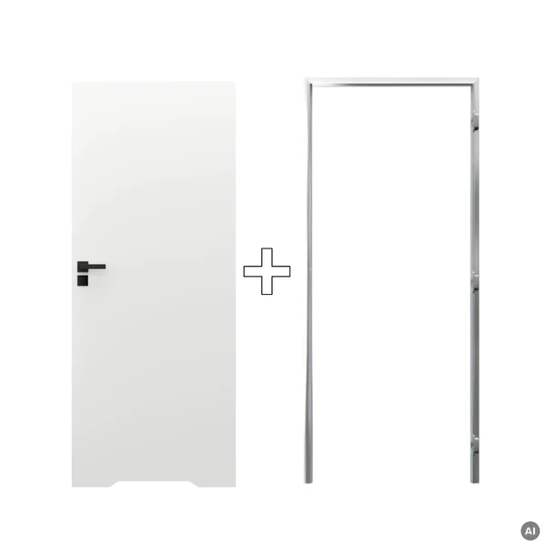 Zestaw Drzwi ukryte + Ościeżnica Porta HIDE WC Bezprzylgow