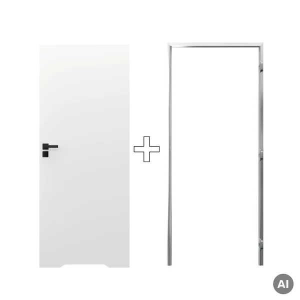 Zestaw Drzwi ukryte + Ościeżnica Porta HIDE WC Bezprzylgow