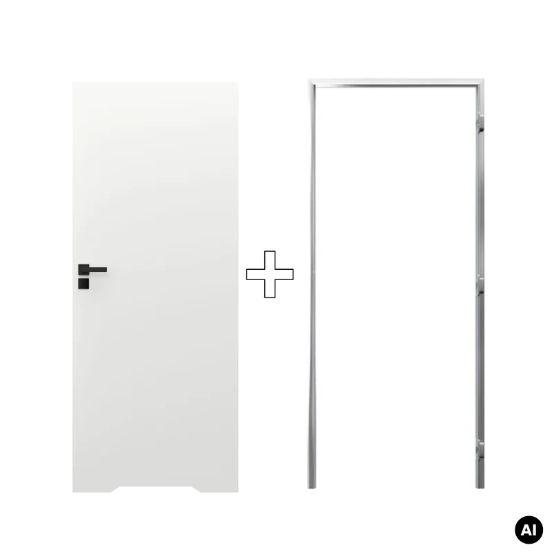 Zestaw Drzwi ukryte + Ościeżnica Porta HIDE WC Bezprzylgow