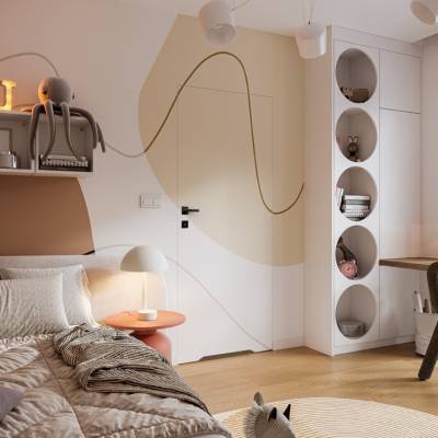 Zestaw Drzwi ukryte + Ościeżnica Porta HIDE WC Bezprzylgowe (otwierane na zewnątrz) Prawe 80cm płyta, SPA1110P08LBPWAYV0O000, OPA100LP080000AN300000