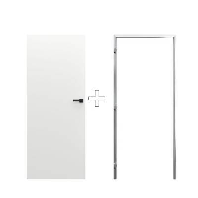 Zestaw Drzwi ukryte + Ościeżnica Porta HIDE Odwrotna przylga (otwierane do wewnątrz) Lewe 80cm płyta, SPP1110L08LBP0AKV0O000, OPP100LL080000AM300000