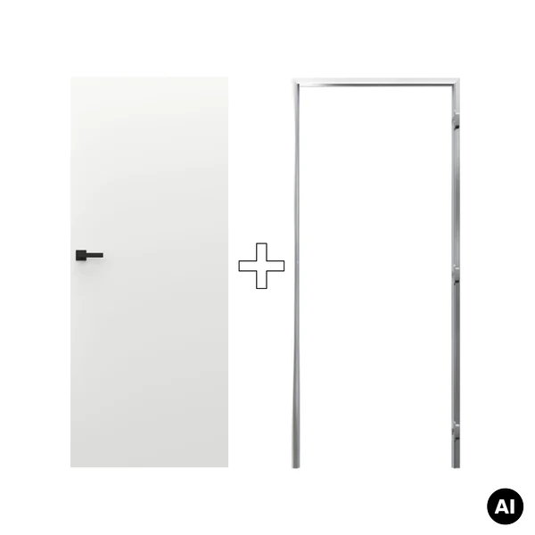 Zestaw Drzwi ukryte + Ościeżnica Porta HIDE Odwrotna przyl