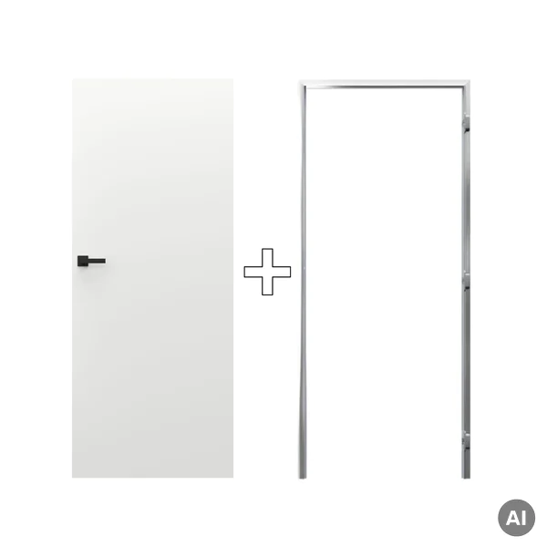 Zestaw Drzwi ukryte + Ościeżnica Porta HIDE Odwrotna przyl