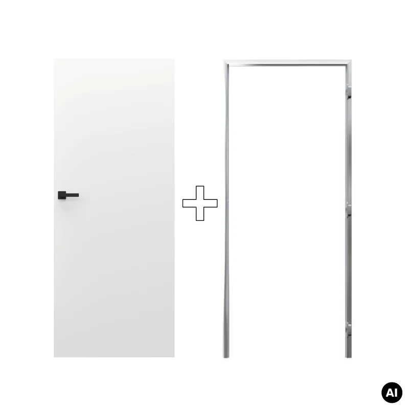 Zestaw Drzwi ukryte + Ościeżnica Porta HIDE Odwrotna przyl