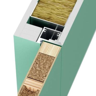 Zestaw Drzwi ukryte + Ościeżnica Porta HIDE Odwrotna przylga (otwierane do wewnątrz) Lewe 80cm płyta, SPP1110L08LBP0AKV0O000, OPP100LL080000AM300000