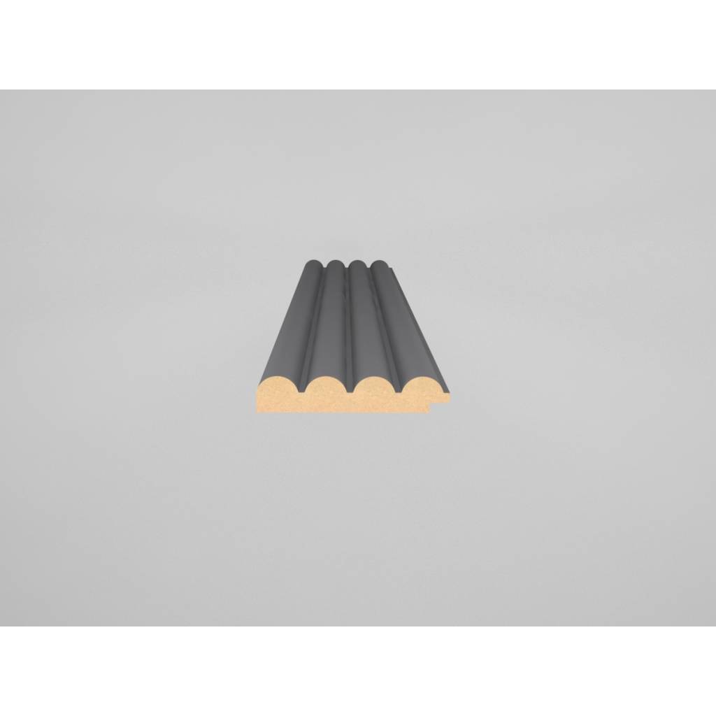 Listwa startowa Matt Soft Touch Black 723 Lewa Oval, 120041901