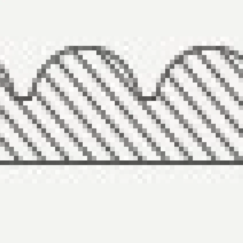 Listwa zakończeniowa Matt Soft Touch White 734 Prawa Oval, 