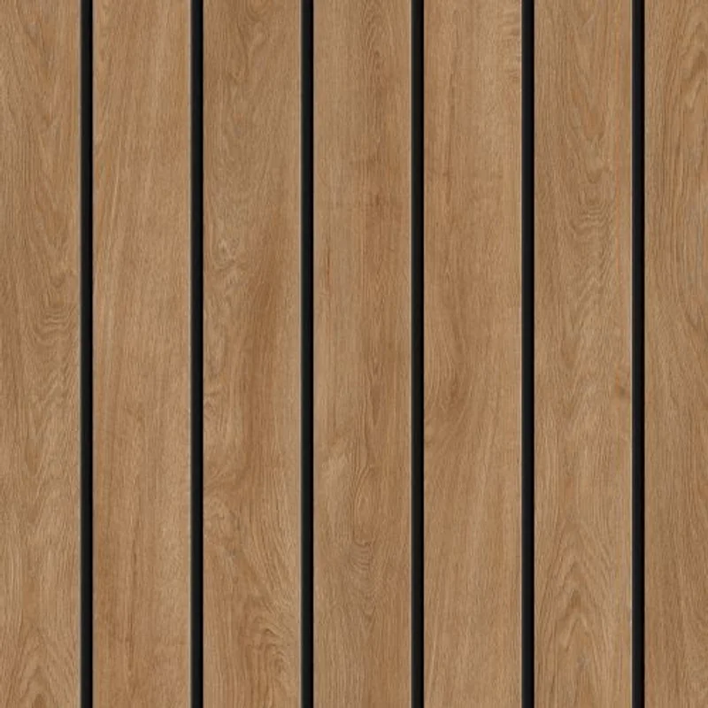 Panele elewacyjne fasadowe Solvo V-Black Dąb Naturalny 3030
