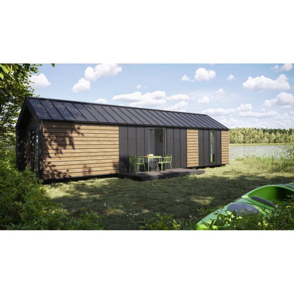 Panele elewacyjne fasadowe Solvo V-Black Dąb Naturalny 3030859 SO-01