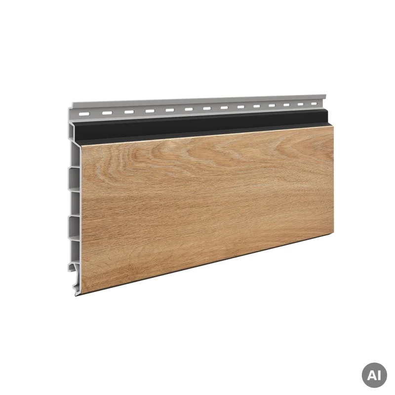 Panele elewacyjne fasadowe Solvo V-Black Dąb Naturalny 3030
