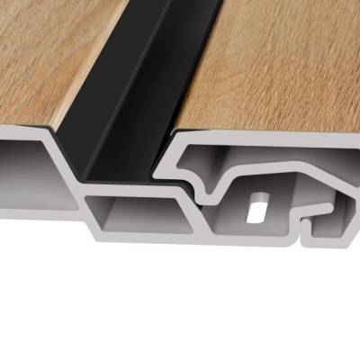 Panele elewacyjne fasadowe Solvo V-Black Dąb Naturalny 3030859 SO-01