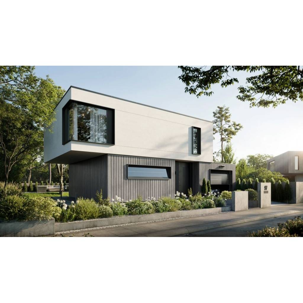 Panele elewacyjne fasadowe Solvo V-Black Dąb Szary 3030867 SO-01