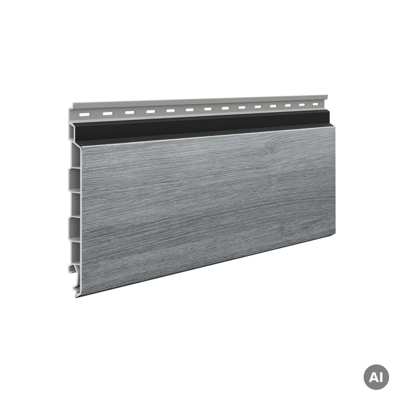 Panele elewacyjne fasadowe Solvo V-Black Dąb Szary 3030867