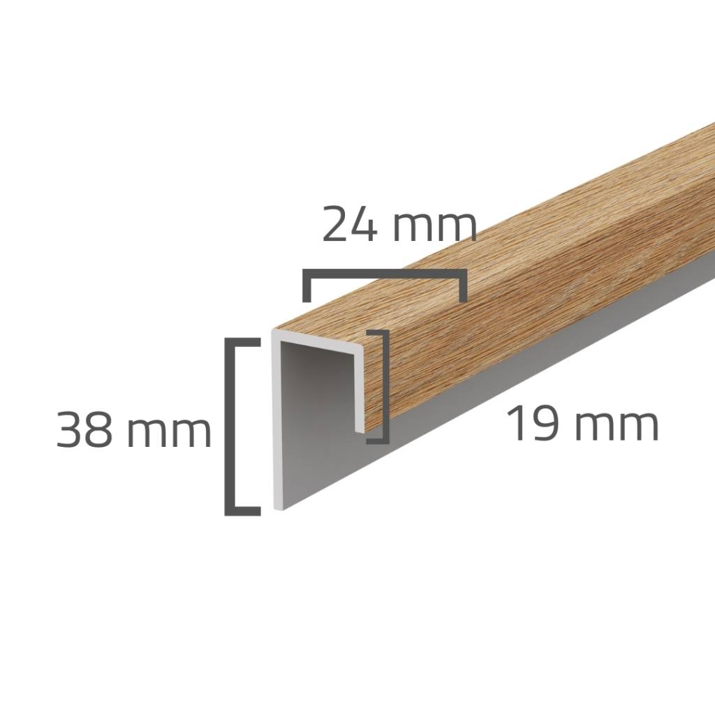 Panele elewacyjne fasadowe Solvo Listwa uniwersalna Dąb Naturalny 1-cz FS-251, 3030878