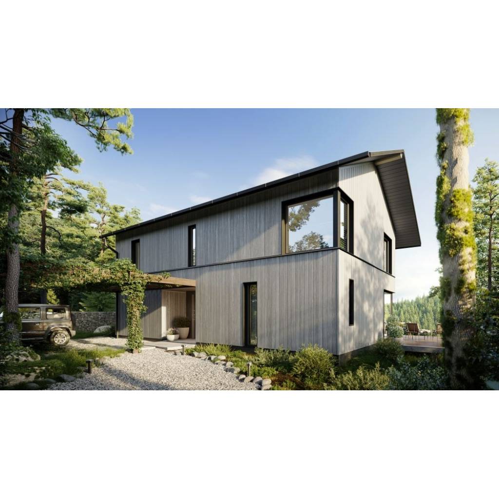 Panele elewacyjne fasadowe Solvo Dąb Szary 3030866 SO-01