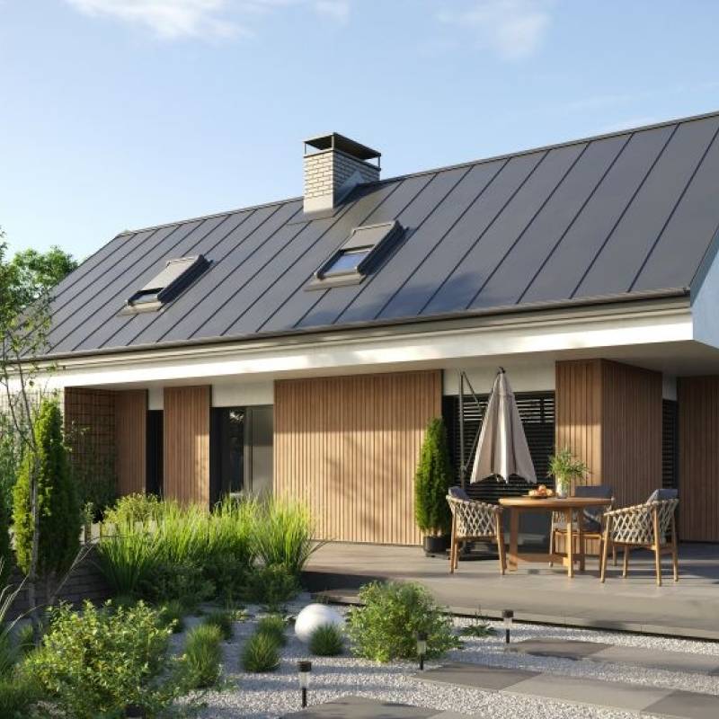 Panele elewacyjne fasadowe Solvo Listwa zakończeniowa Dąb Naturalny 2-cz FS-252, 3030886