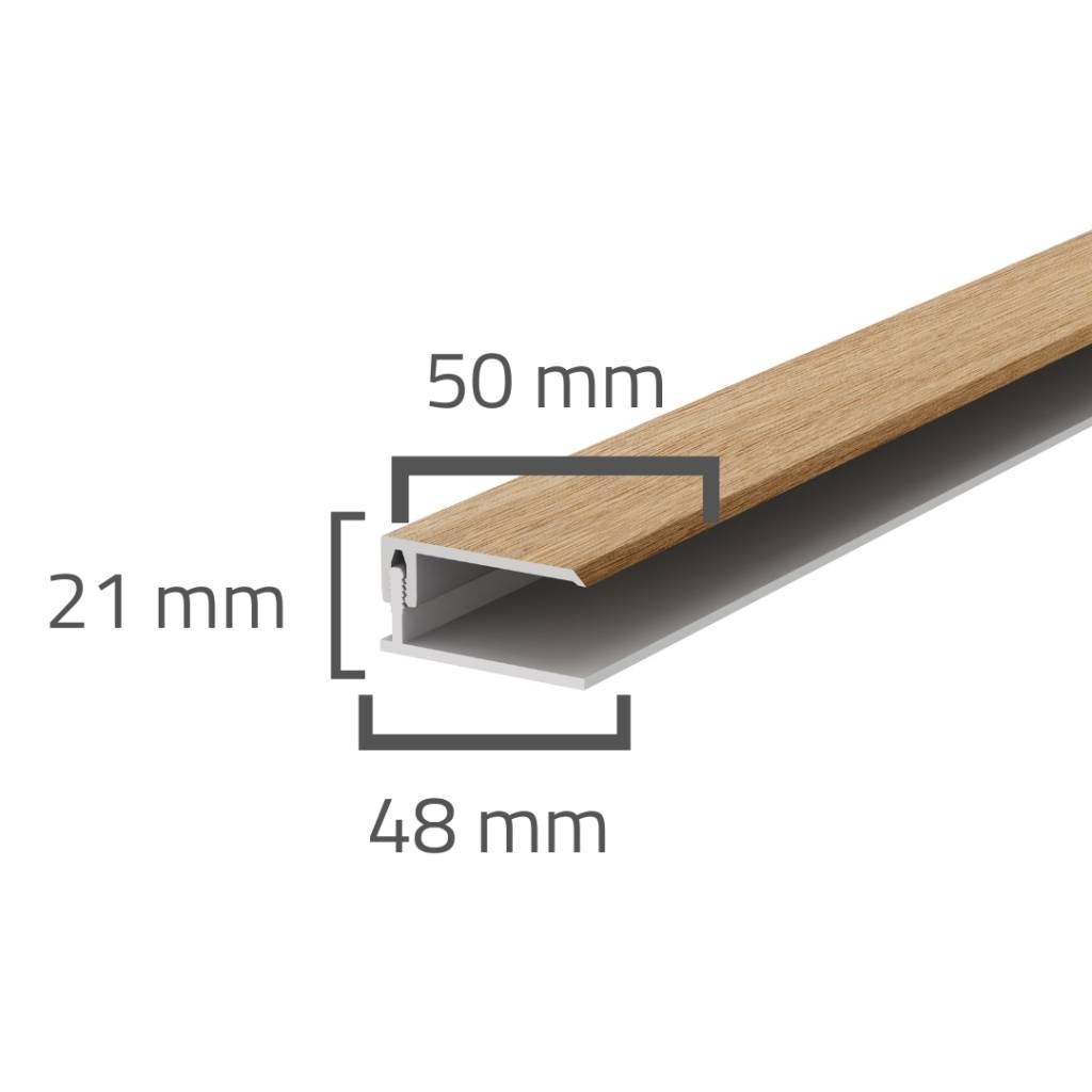Panele elewacyjne fasadowe Solvo Listwa zakończeniowa Dąb Naturalny 2-cz FS-252, 3030886