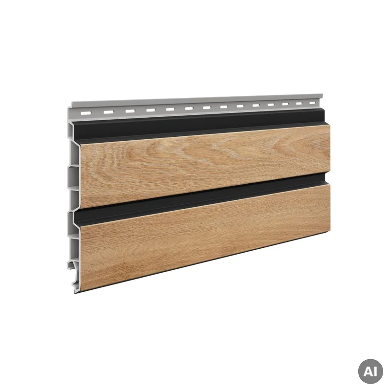 Panele elewacyjne fasadowe Solvo V-Black Dąb Naturalny 3031