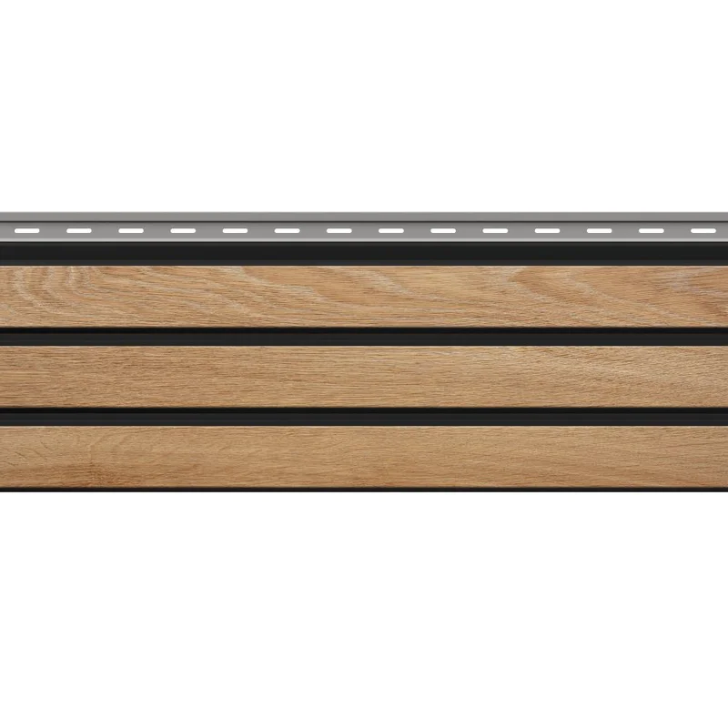 Panele elewacyjne fasadowe Solvo V-Black Dąb Naturalny 3032