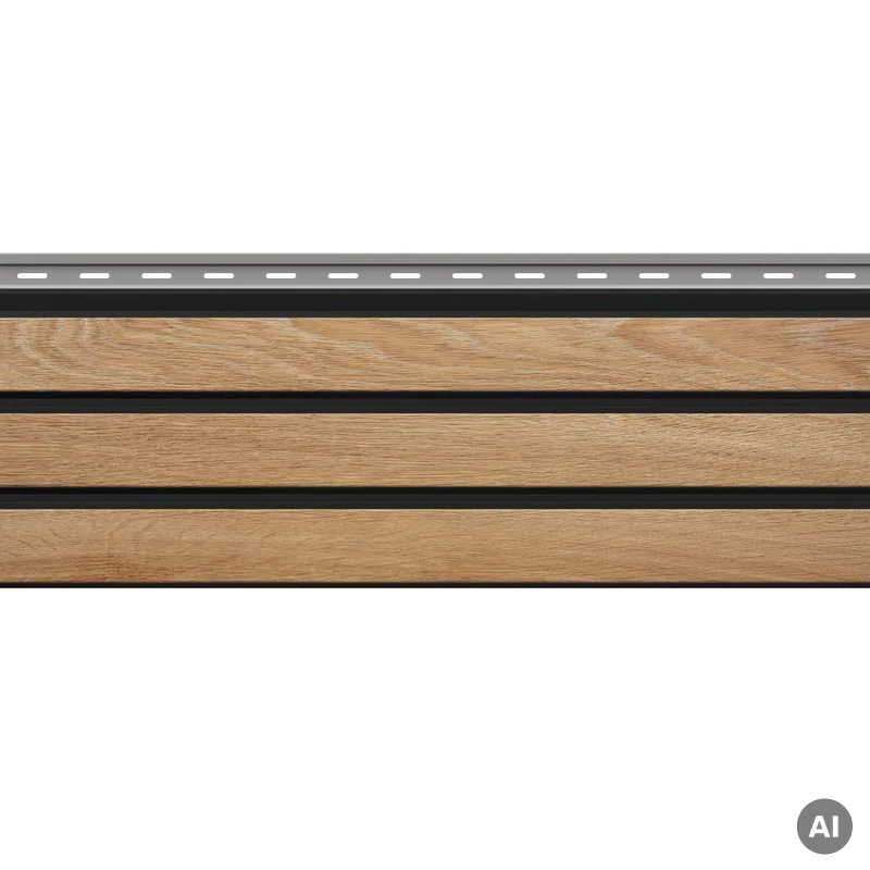 Panele elewacyjne fasadowe Solvo V-Black Dąb Naturalny 3032