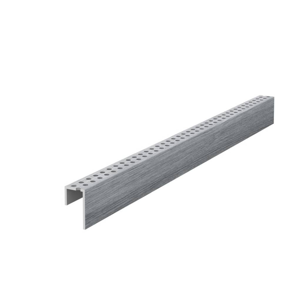 Panele elewacyjne fasadowe Solvo Listwa perforowana Dąb Szary 1-cz FS-261, 3030896