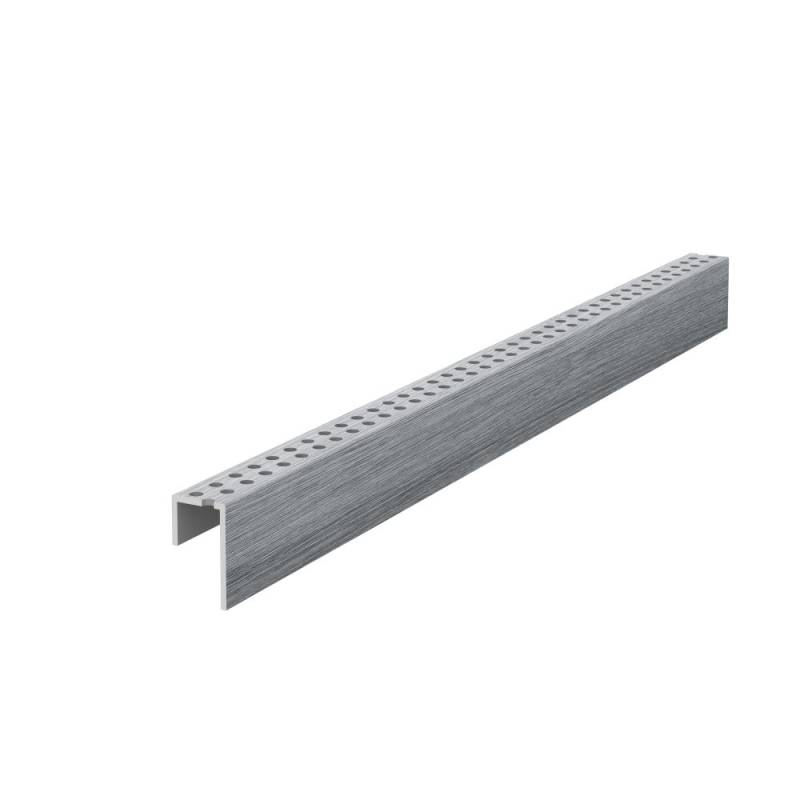 Panele elewacyjne fasadowe Solvo Listwa perforowana Dąb Szary 1-cz FS-261, 3030896