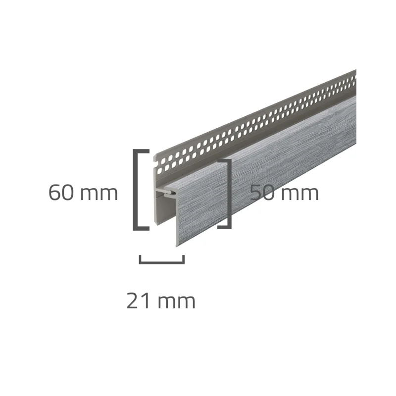 Panele elewacyjne fasadowe Solvo Listwa wentylacyjna górna 