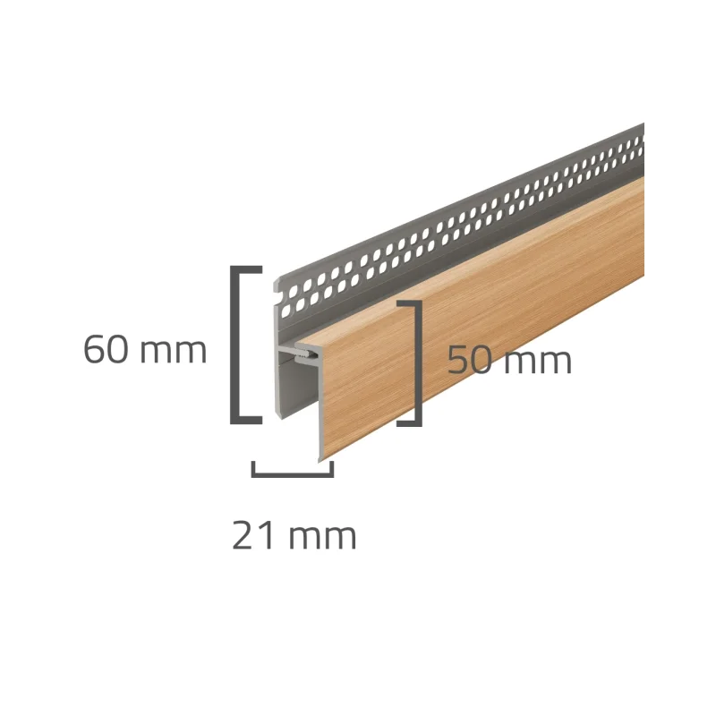 Panele elewacyjne fasadowe Solvo Listwa wentylacyjna górna 