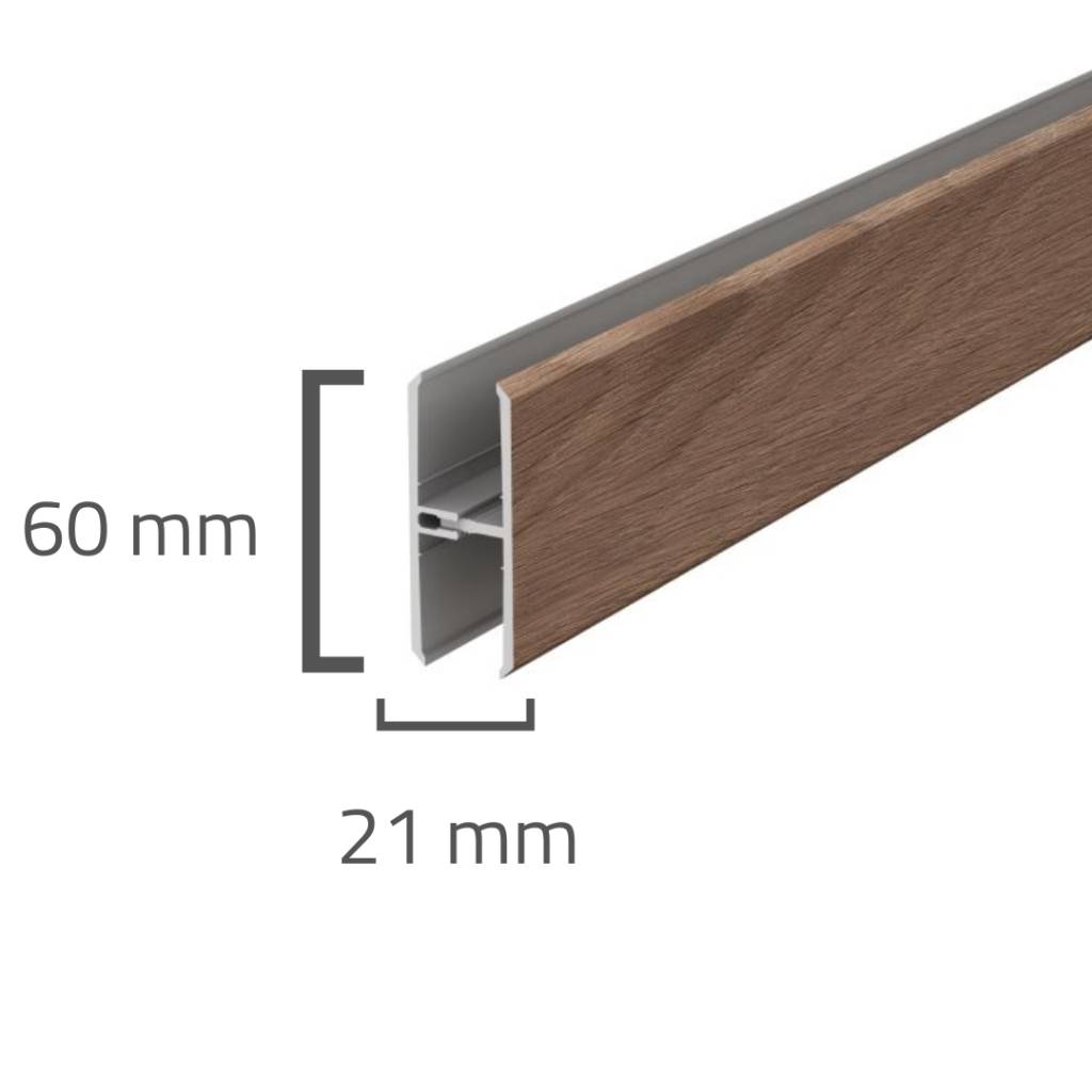 Panele elewacyjne fasadowe Solvo Łącznik Dąb Czekoladowy 2-cz FS-282, 3030911