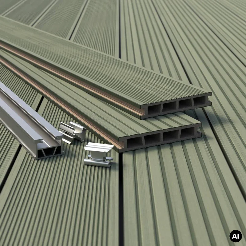 Deska tarasowa dwustronna Toskania Olivio 3,0m 25 mm, BI7A02