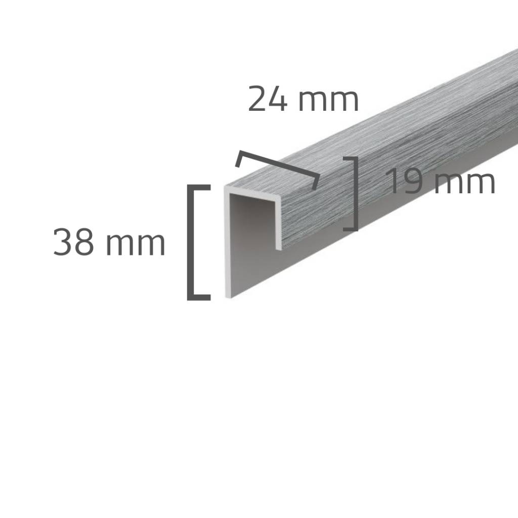 Panele elewacyjne fasadowe Solvo Listwa uniwersalna Dąb Szary 1-cz FS-251, 3030880