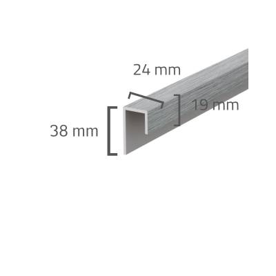 Panele elewacyjne fasadowe Solvo Listwa uniwersalna Dąb Szary 1-cz FS-251, 3030880