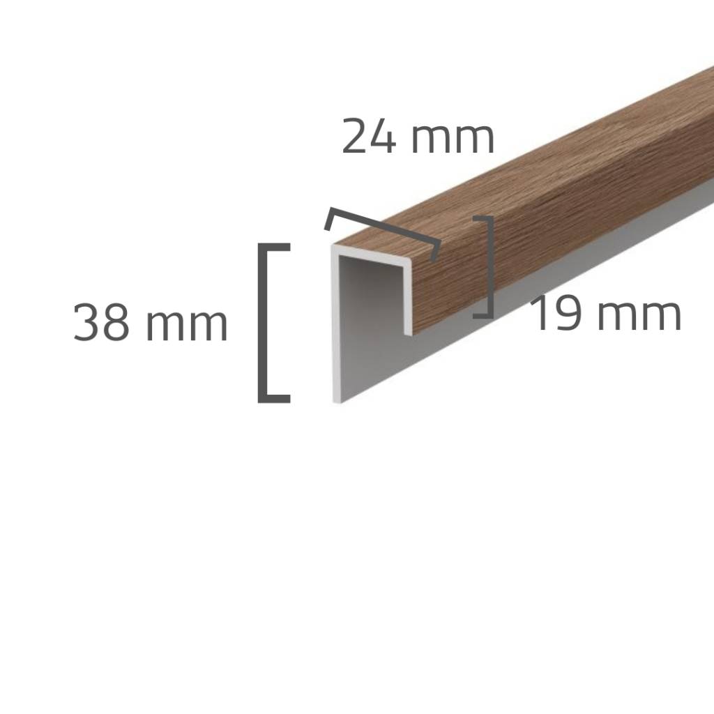 Panele elewacyjne fasadowe Solvo Listwa uniwersalna Dąb Czekoladowy 1-cz FS-251, 3030879
