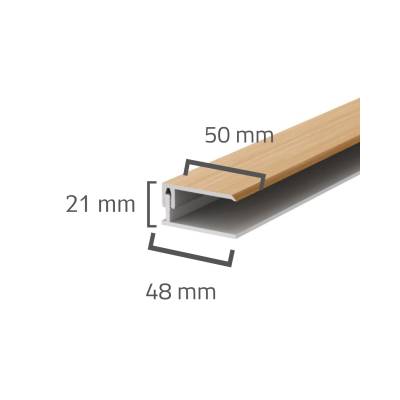 Panele elewacyjne fasadowe Solvo Listwa zakończeniowa Cedr 2-cz FS-252, 3030889