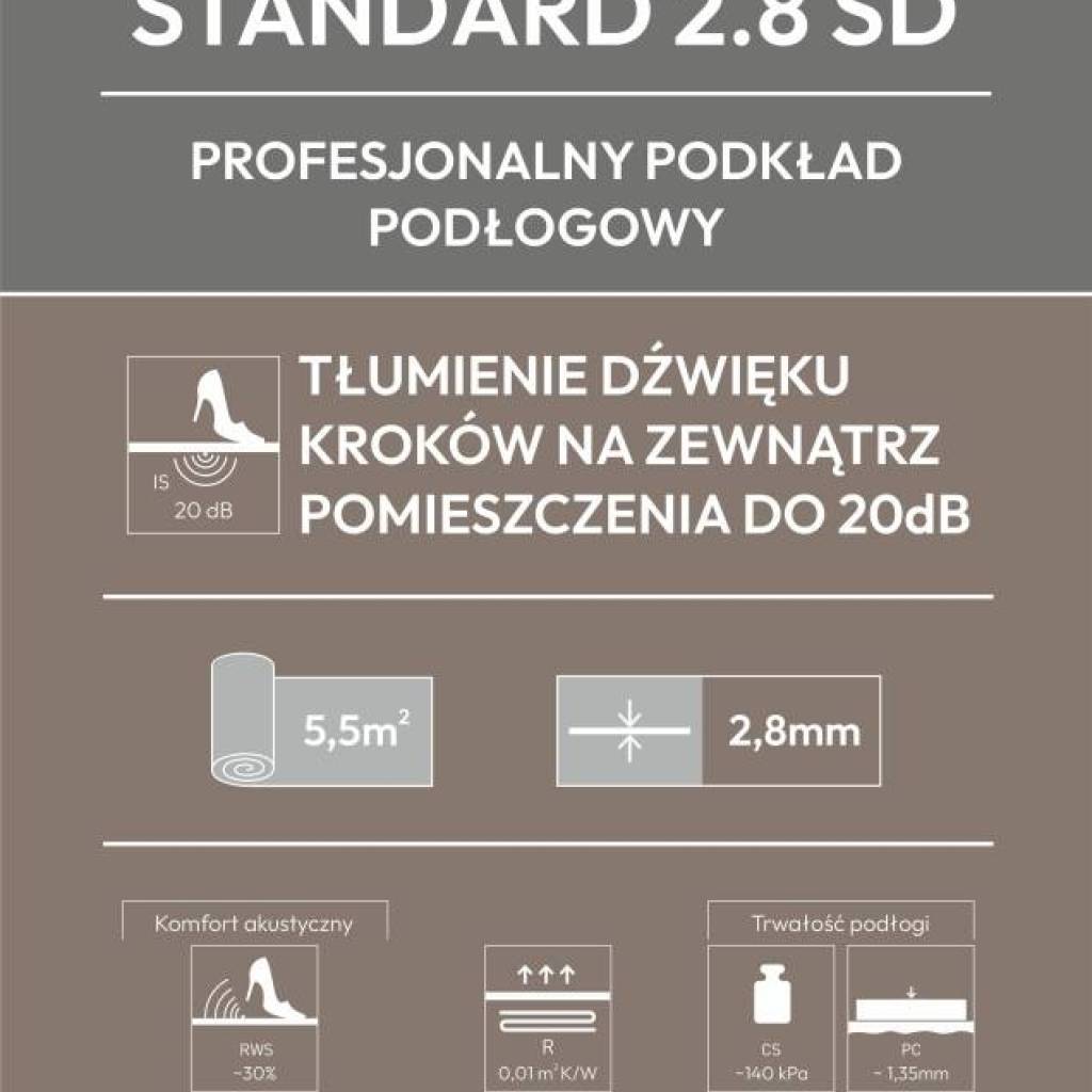 Podkład Under Floor Standard 2.8 SD, 04-10-00440