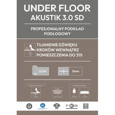 Podkład Under Floor Akustik 3.0 SD, 04-10-00868