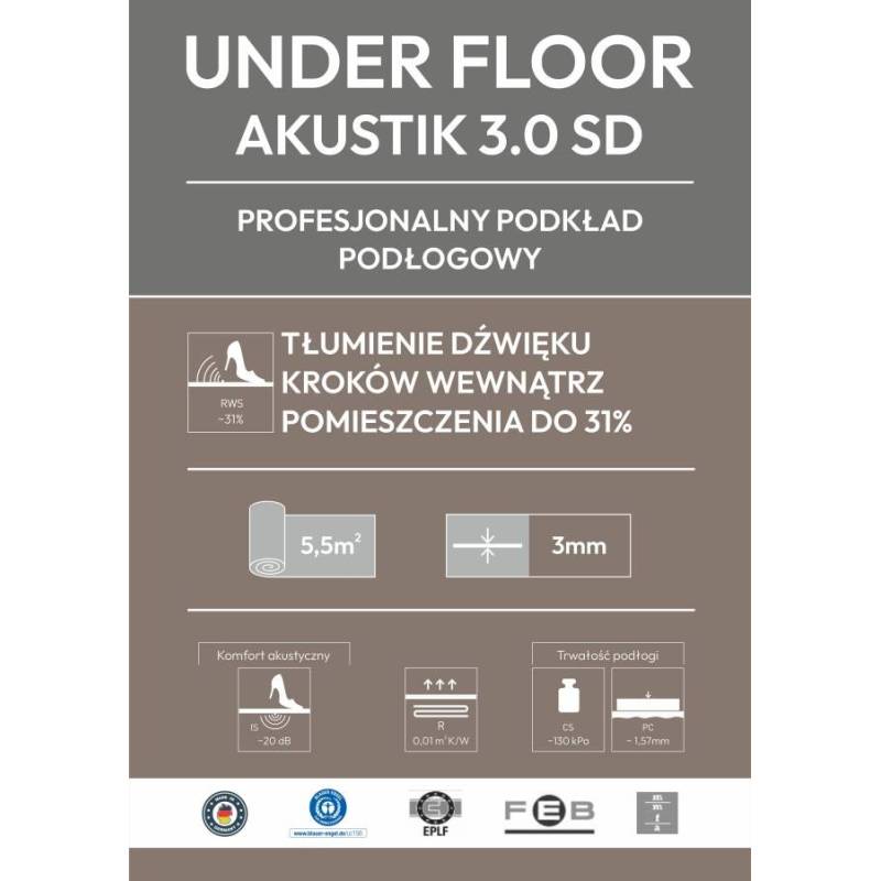 Podkład Under Floor Akustik 3.0 SD, 04-10-00275